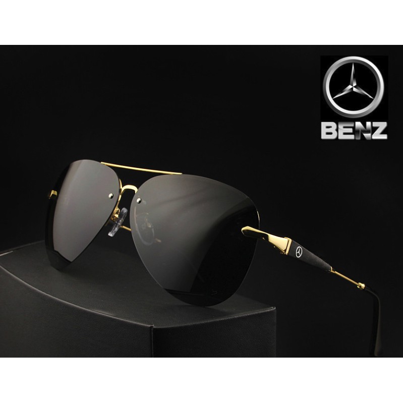 Kacamata Sunglass Fashion Cool Mewah Mercedes Benz Aviator Pilot Premium UV Protect Glasses