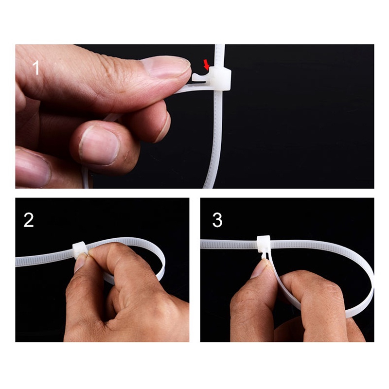 【100 Pcs】Reusable Cable Ties/Releasable Kabel Tis/Kabel Ties Reusable/Nylon Cable Tie Reusable
