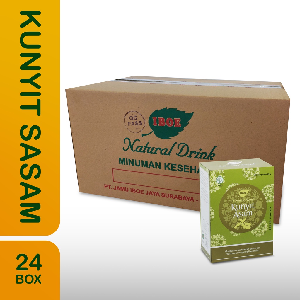 

Jamu IBOE - 1 Dus IBOE Natural Drink Kunyit asam 5 sachet