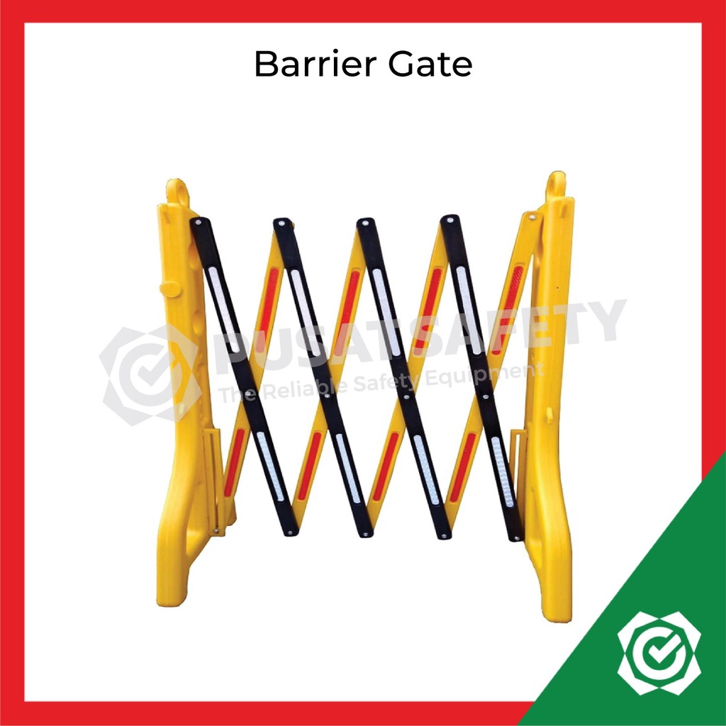 Board Barrier Plastic Expandable Pagar Lipat Plastik Road Safety Pembatas Jalan