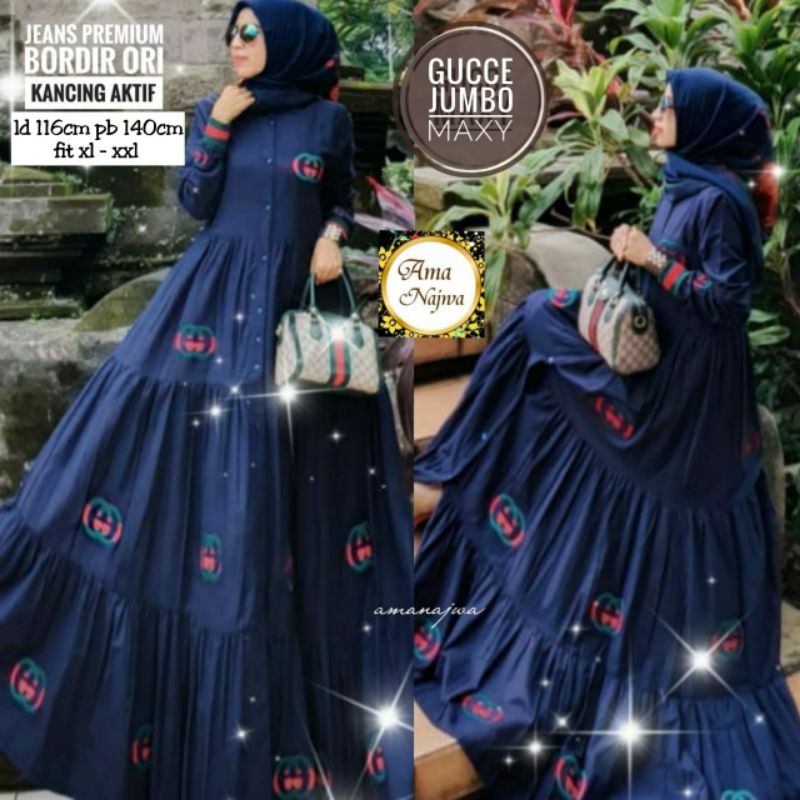GAMIS JEANS GUCCE JUMBO by Ama Najwa