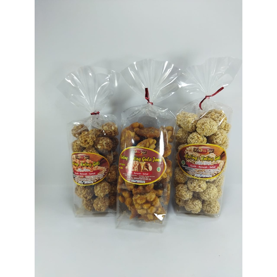 

Kotakoi_mart Enting-Enting Kacang / Enting-Enting Wjien / Enting-Enting Gula Jawa 200 gram Gurih Renyah Sehat