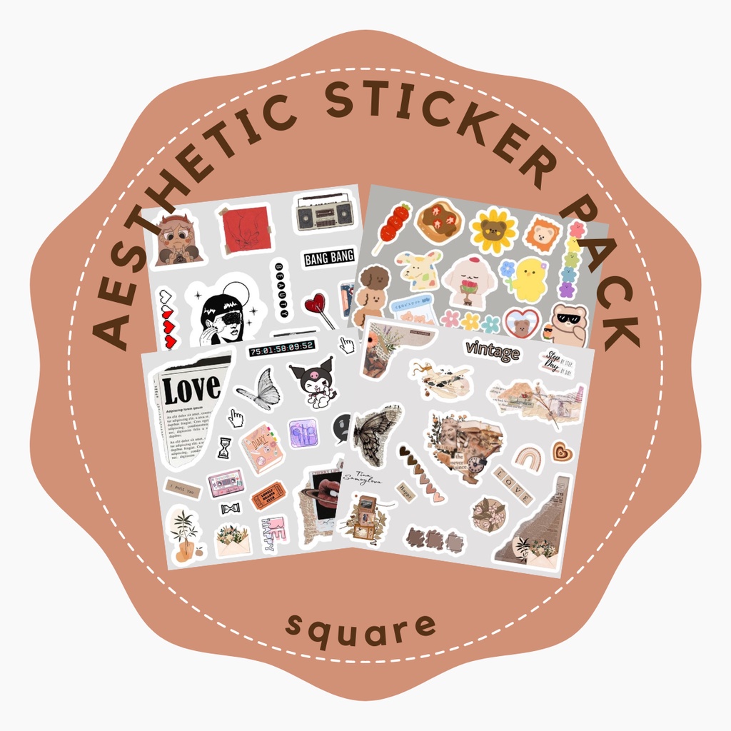 

AESTHETIC STICKER PACK (SQUARE) - VINYL TAHAN AIR