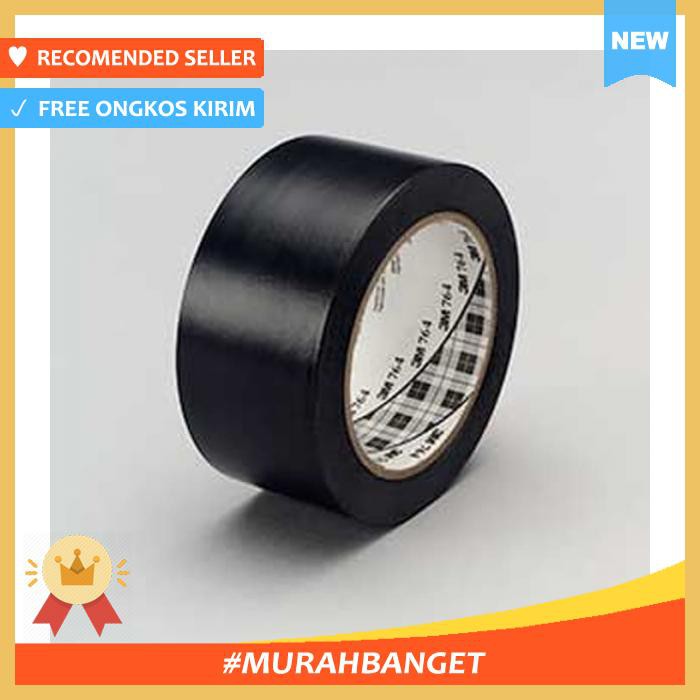 

Selotip & Double Tape - 3M General Purpose Vinyl Tape 764 Black Floor Marking ,2 In X 36 Yd Selotip