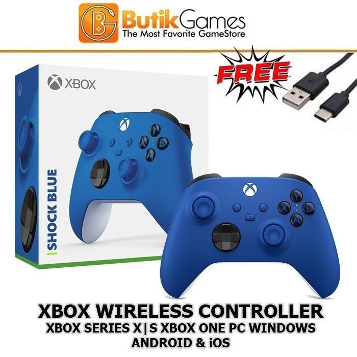 Stick Xbox Series X S XBOX One Wireless Controller Biru Shock Blue