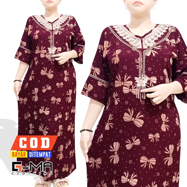 DASTER ARAB RENDA SEKDRESS | DASTER TANGAN 3/4 RESLETING DEPAN ( BUSUI )-4