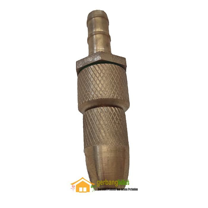 Brass Nozzle spuyer 1 Lubang Lurus Nosel Nozel Kuningan Cuci AC Sablon