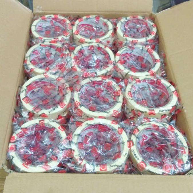 

Terlaris MASKING TAPE 24 MM / LAKBAN KERTAS 1 INCH / DAIMARU TAPE Baru