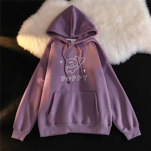 Sweater Hoodie Wanita Oversize | Sweater PUPPY Taro Hoodie Oversize Wanita | Korean Style