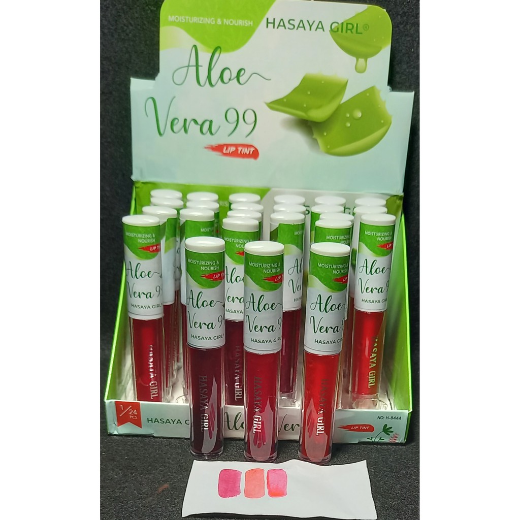 PROMO PER12PCS!!!LIP TIN HASAYA GIRL 99 ALOEVERA 8444