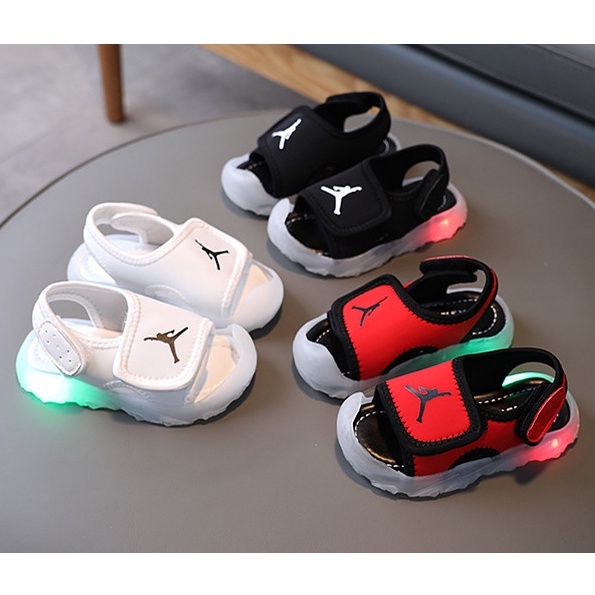 littlekiddoss SH21102 Sepatu Sendal Anak Lampu LED Sandal Anak Anti Ribet Size Bayi 15-25