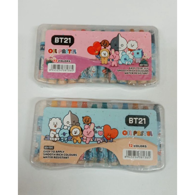 

Crayon Oil Pastel BT21/Crayon BT21(12warna) /Krayon/Crayon Oil Pastel