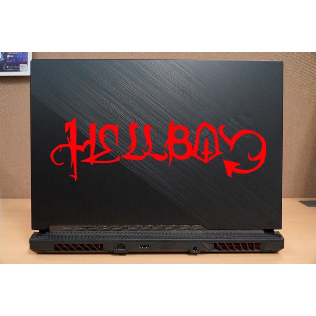 

stiker laptop hellboy 2 custom cutting stiker murah sticker