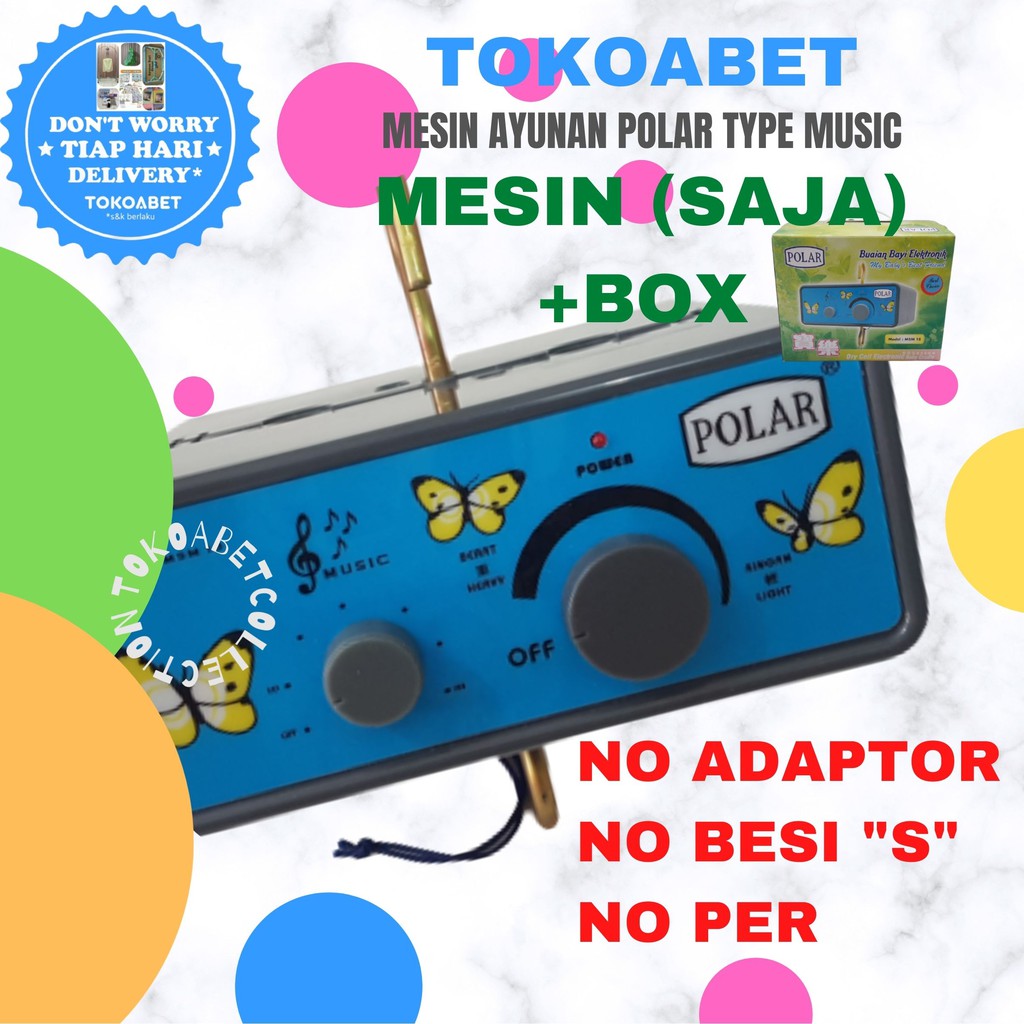 Perlengkapan baby, ayunan baby, Merk POLAR Type MUSIC (NO TIMER) - (MESIN SAJA) #tokoabet