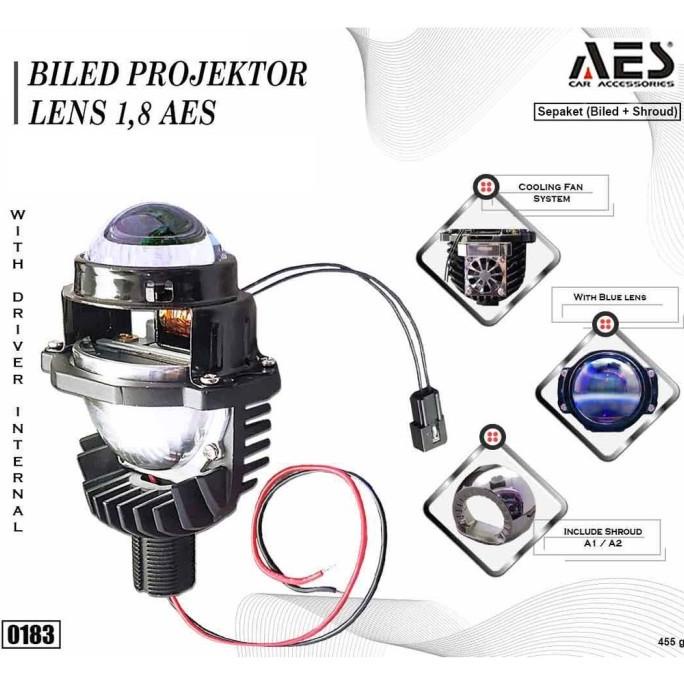 PROJECTOR BILED 1.8 INCH AES + SHROUD