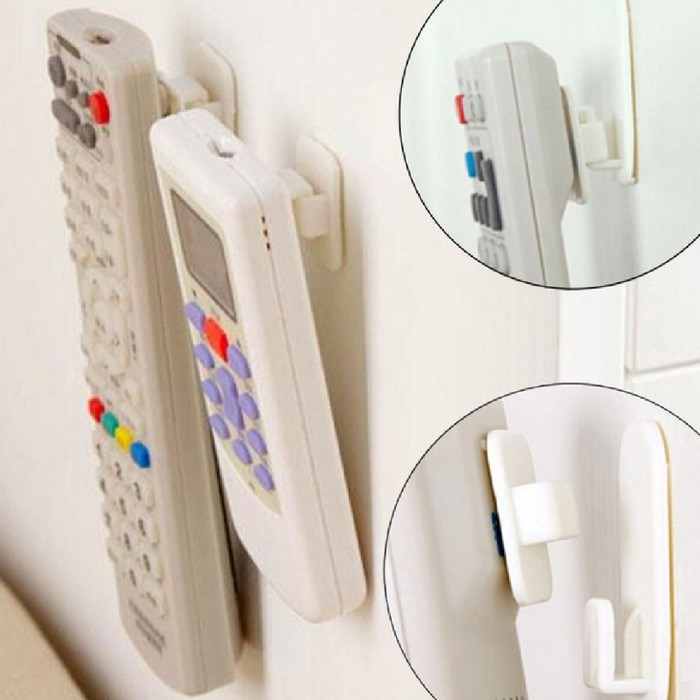 Gantungan Remote 2 Pasang Cantolan Hook Remote TV Remote AC Gantungan Pengait Kait Hook Hanger Remot