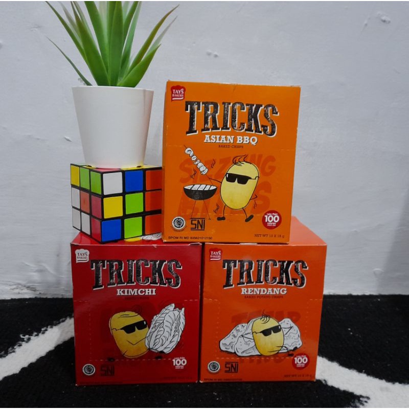 

TRICKS CRISPS 1BOX ISI 10PCS POTATO BAKED - BISKUIT KENTANG PANGGANG