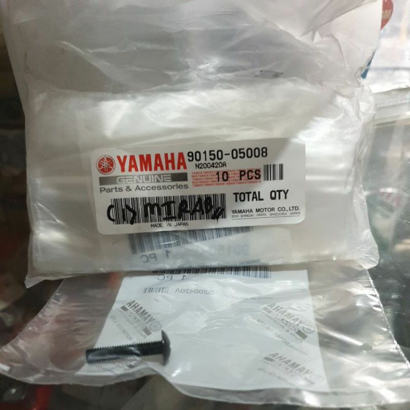 baut visor nmax ori yamaha (harga 1pcs)