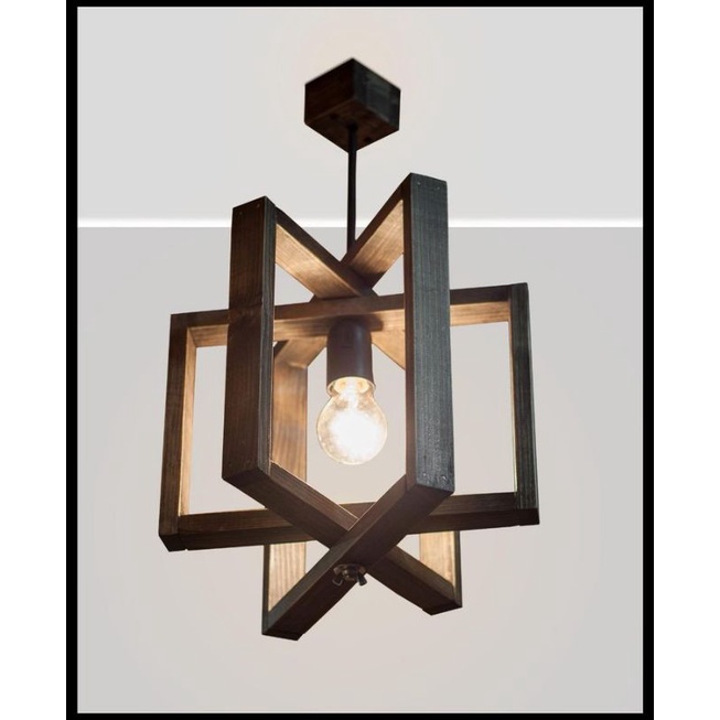 Lampu Gantung, Lampu Hias, Lampu Gantung Kayu, Lampu Cafe