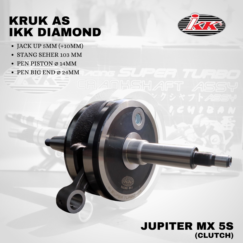 Crankshaft Kruk as IKK jupiter mx 5 speed up 5mm (10mm) 103L