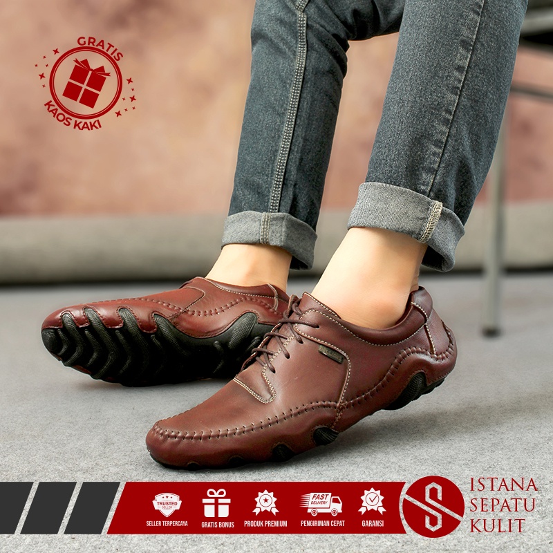 Sepatu Pria Kantor Undangan Formal Resmi Gereja Pesta Cowok Remaja Dewasa Ukuran 38-44 Laki Laki Ker