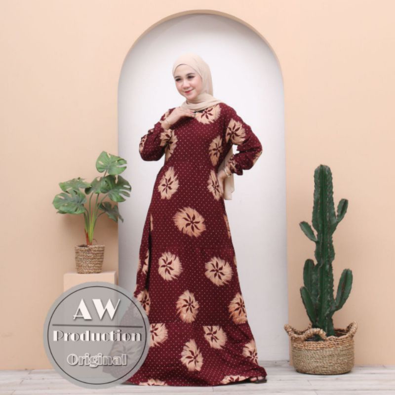 GAMIS RAYON PREMIUM MODEL SUSUN JUMBO LD120 BUSUI HOMEYDRESS MUSLIM KEKINIAN TERMURAH