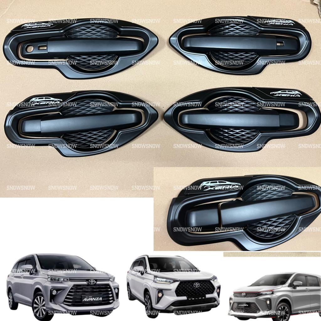 Paket Outer Handle Cover Avanza Xenia Veloz 2022 2023 UP Hitam