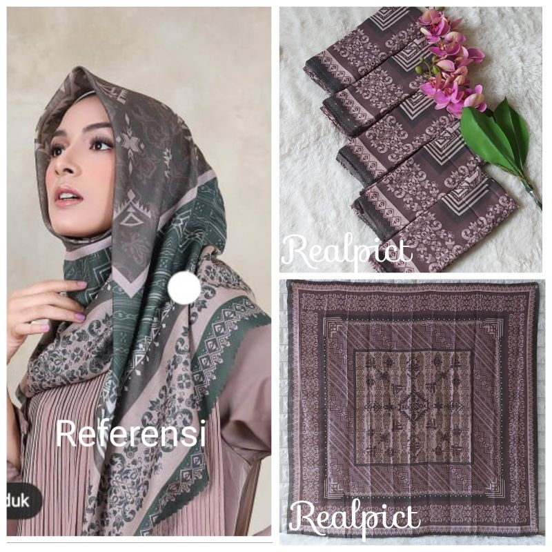 (COD)Kerudung Segiempat Voal Jilbab Denai Hijab Voal Motif Premium Segiempat Voal Motif-Voal Motif C
