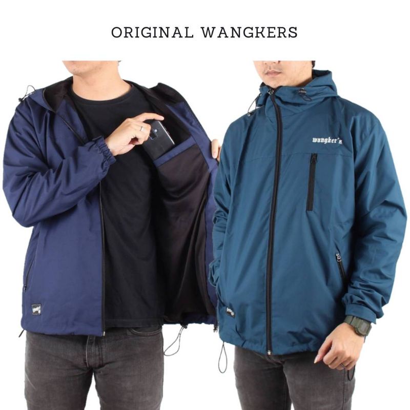 [WANGKER'S Original] Jaket Pria Casual Distro Unisex - Jaket Murah Parasut Outdoor Waterproof Gunung