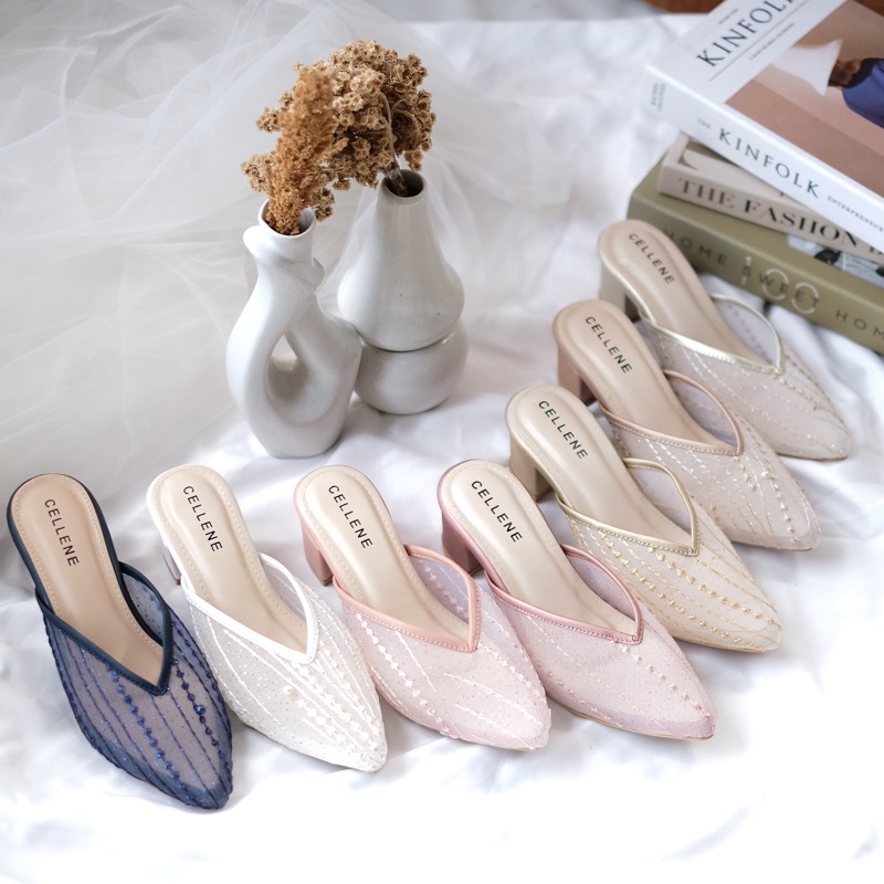 Cellene • IRISH Lace Heels 37-42 | Wedding Shoes Brukat Lace 5cm Wisuda Lamaran