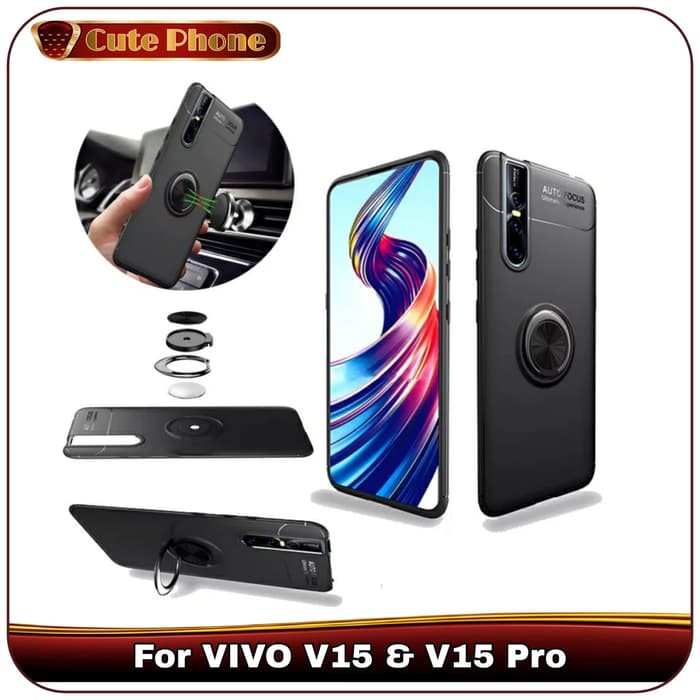 Casing VIVO V15 V 15 Pro Original Autofocus Soft Case Smart Ring