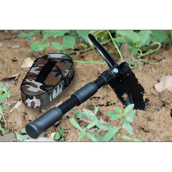 MAGIC HOE SHOVEL FOLDABLE CAMPING ARMY MILITARY sekop pacul cangkul