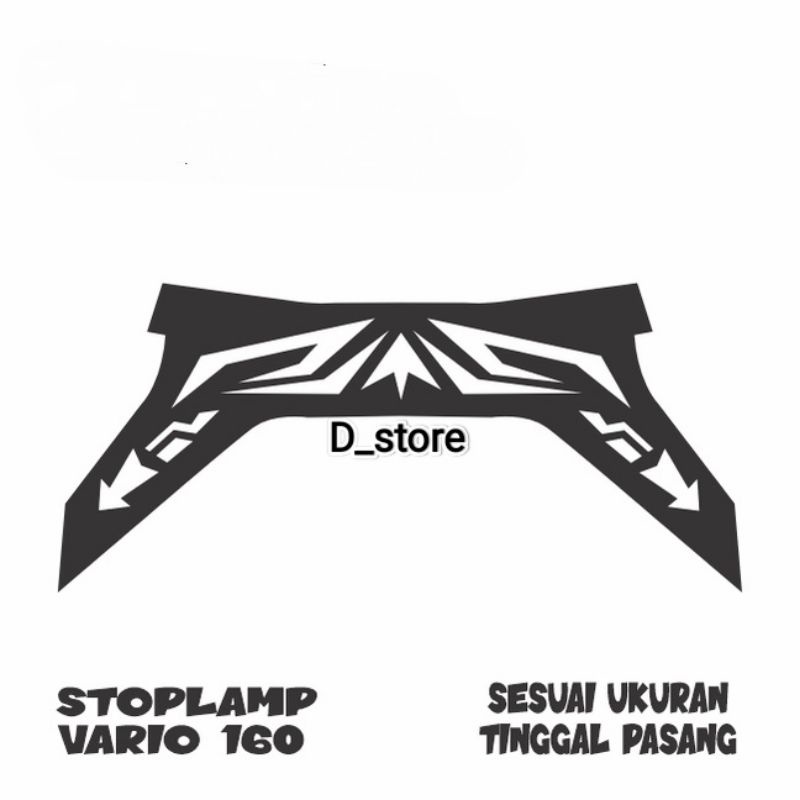 stiker variasi lampu belakang / stoplamp vario 160