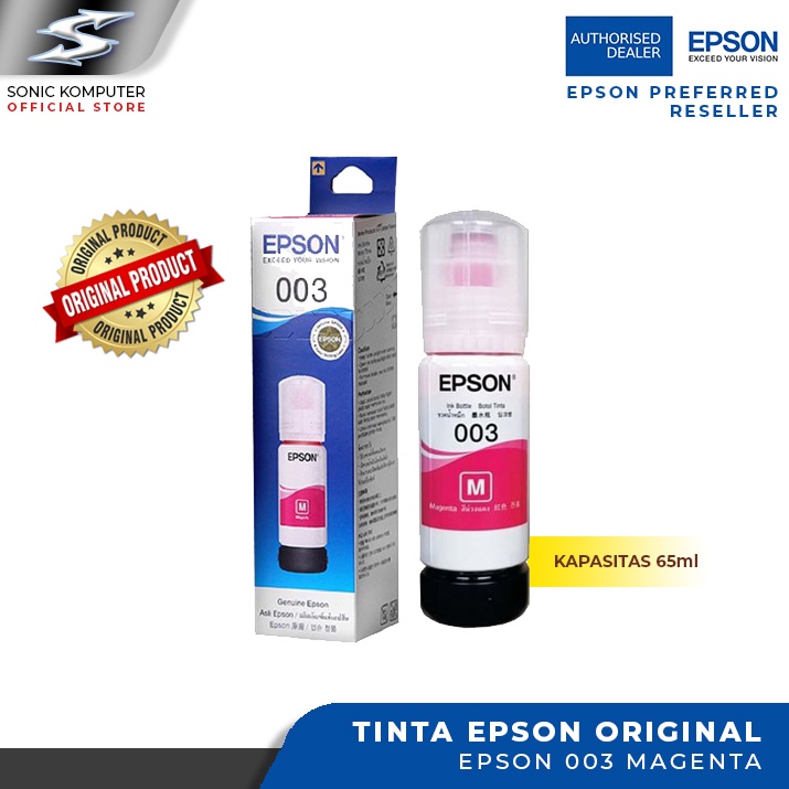 Tinta EPSON T 003 Black Cyan Magenta Yellow Original