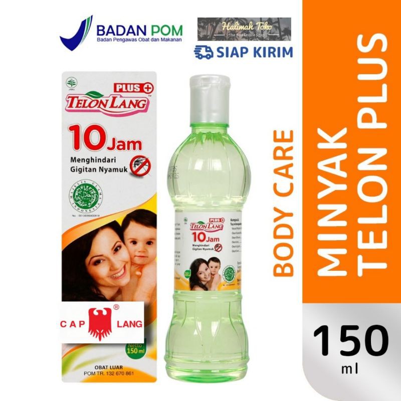 Caplang Telon Lang Plus 150ml | minyak telon anti nyamuk jumbo