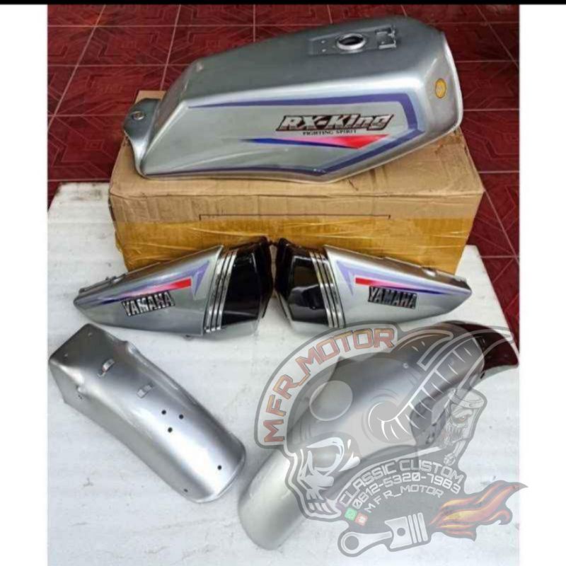 Cover body set Yamaha Rx King th 2001 warna silver