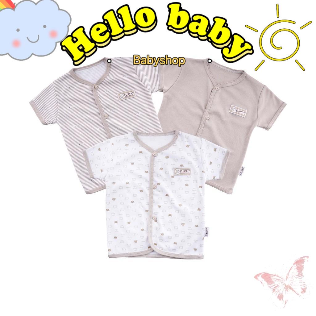 FLUFFY Baju Pendek (Isi 3Pcs) KKI Newborn