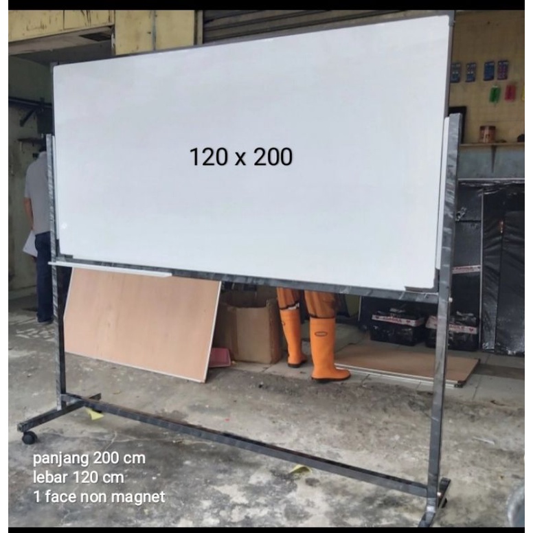 whiteboard papan tulis 120x200 cm