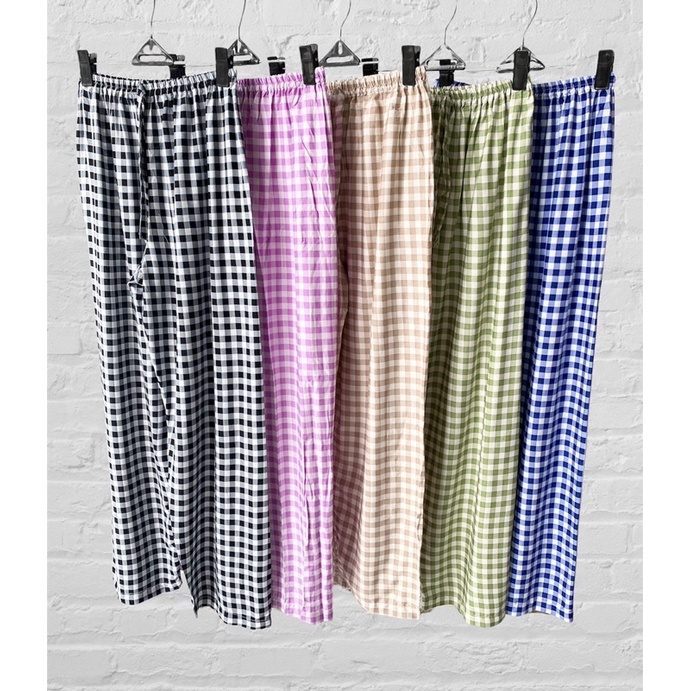 CELANA KULOT PANJANG WANITA TALI POLOS & MOTIF A031-2