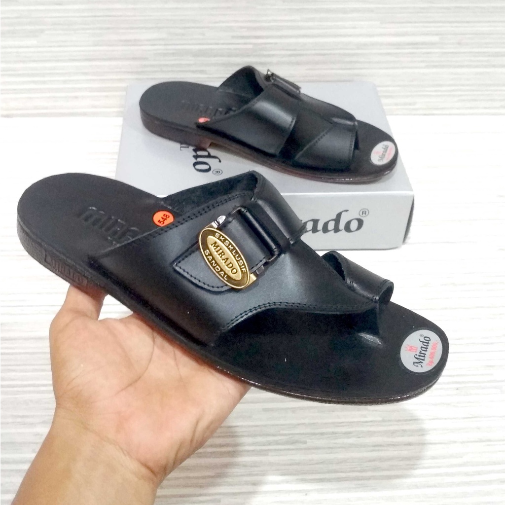 Sandal kulit asli merek mirado 548 sendal pria dewasa produk original selop laki fashion terbaru