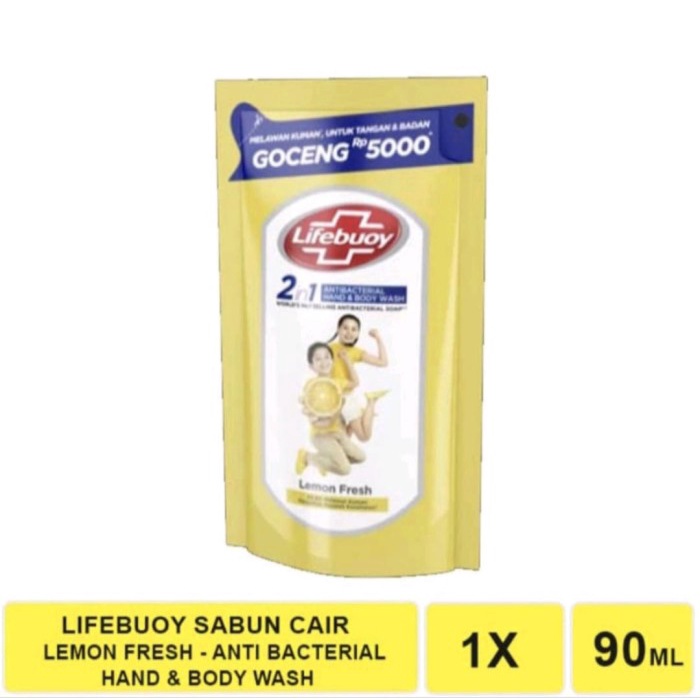 LFB9 - Sabun Mandi Cair Mildcare LIFEBUOY Refill Pouch 90ml