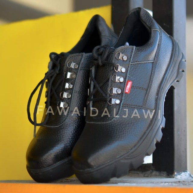 Sepatu Safety Kulit Omega Asli King Kickers Original Termahal Kitchen Pabrik Kantor Murah Ujung Besi