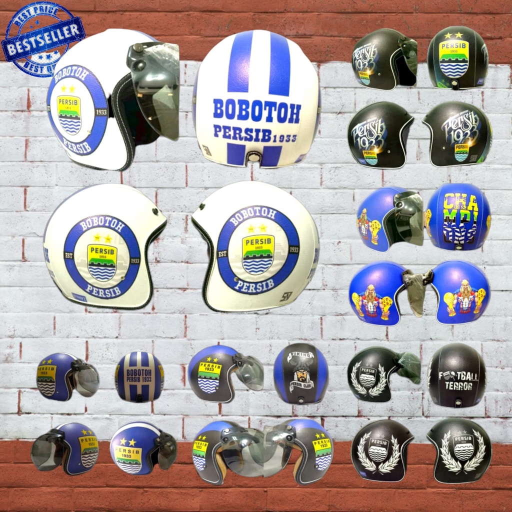 HELM zeus kaca cekung classic helm bogo terbaru persib