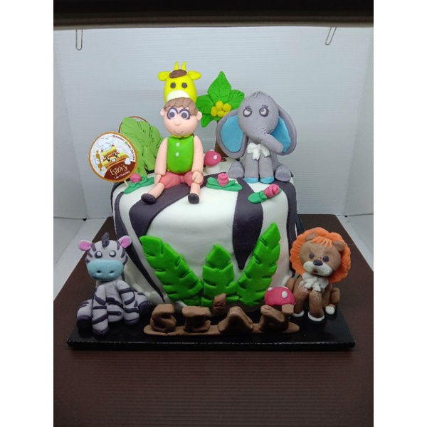 

kue ulang tahun animal zoo 3d#3dcakesemarang#junglecakesemarang