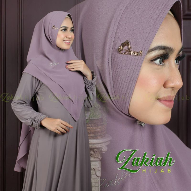 ORI ZAKIAH - khimar hijab zakiah seruty runcing plat