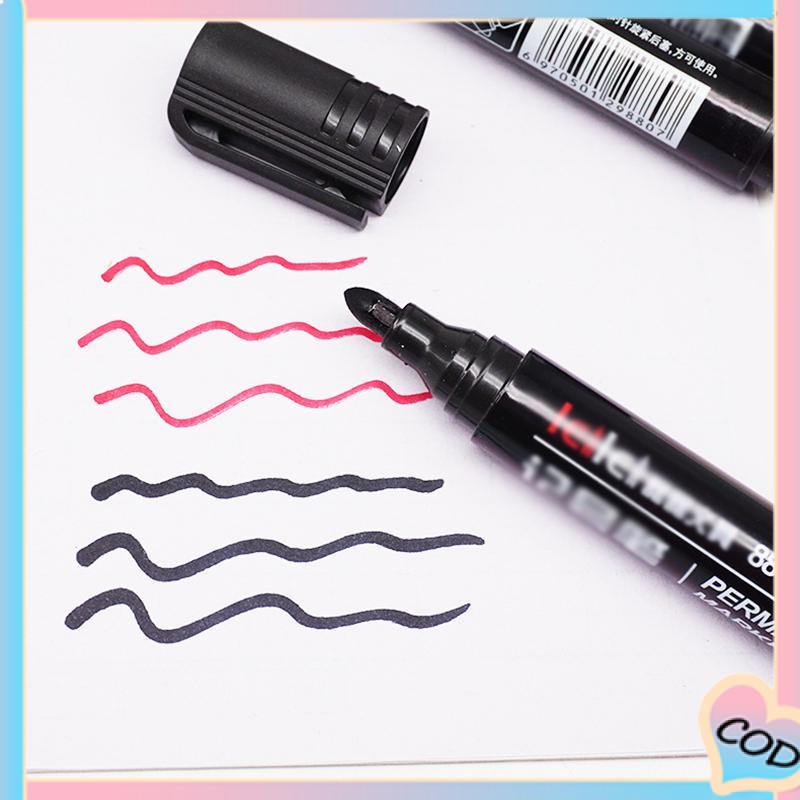 COD❤️Permanent Marker Spidol Permanen Round Tip Joyko Refillable-A.one