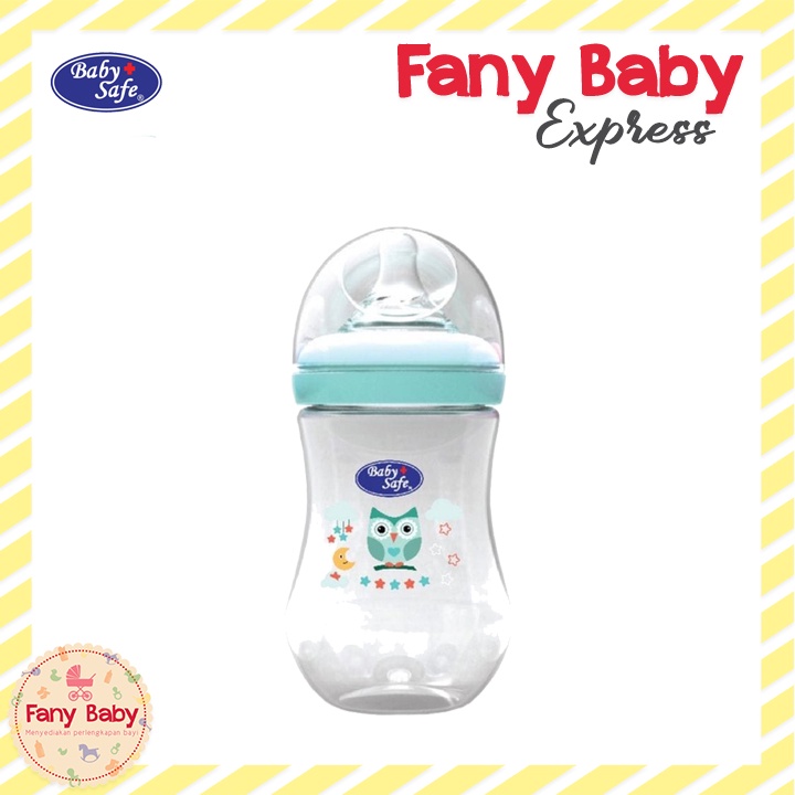 BABY SAFE BOTTLE WIDE NECK MOTIF 260ML SINGLE PACK / WN05