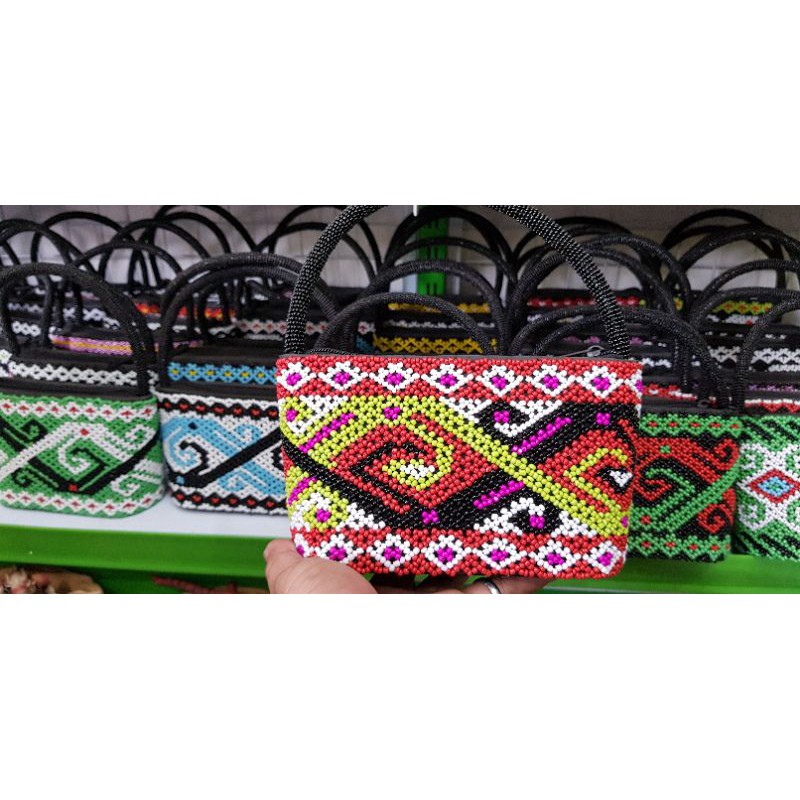 GROSIR TAS MANIK KHAS KALIMANTAN MOTIF TENTENG KECIL