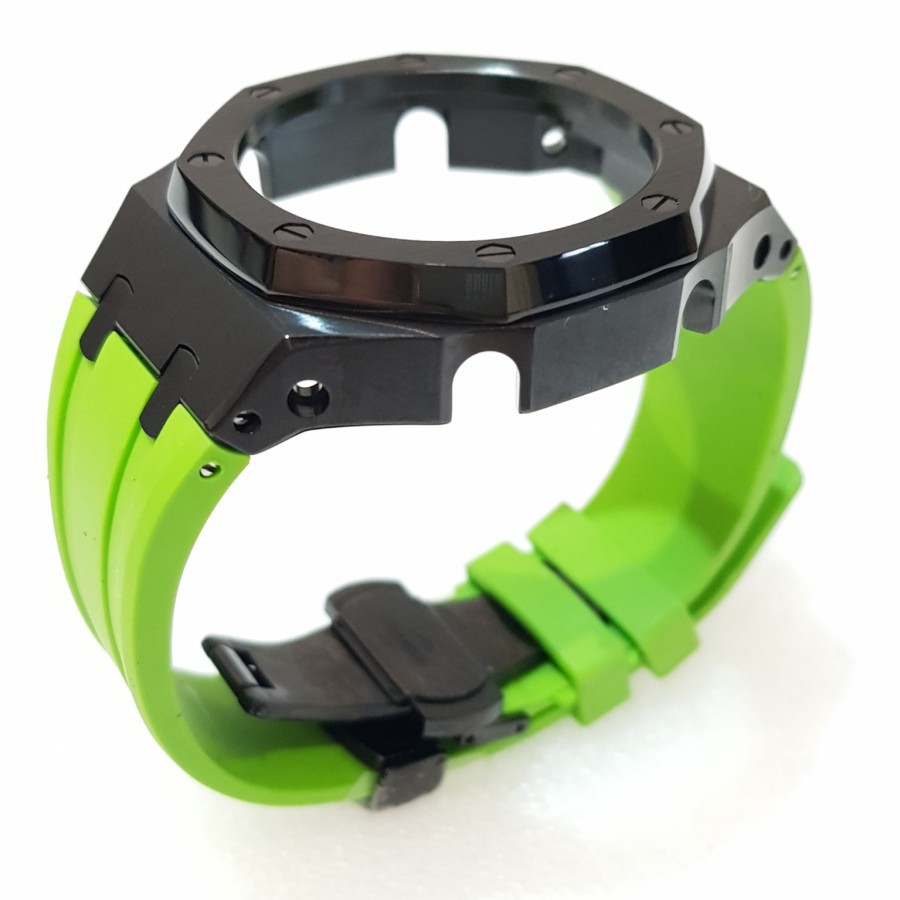 GSHOCK GA2100 CASE GEN 3RD GREEN STRAP BEZEL BLACK PREMIUM CASIO OAK