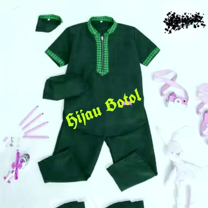 Baju Koko Anak Laki Laki / Stelan Koko Turki Anak Fre Peci 0 - 10 Tahun ini